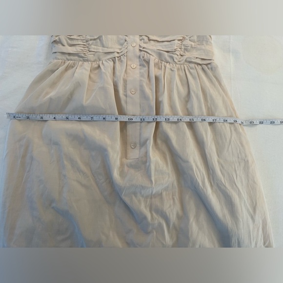 To the Max Cream Button-Front Strapless Midi Dress Size Medium - Picture 8 of 8